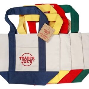 Trader Joe's Mini Canvas Tote Bags